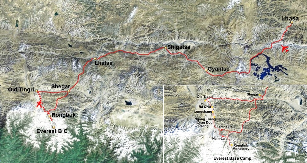 Tibet Trekking from Old Tingri to Everest BC